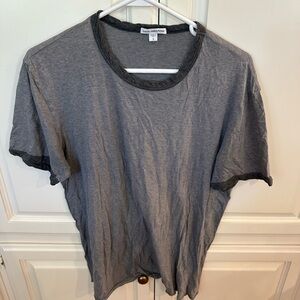 James Perse Men's Gray T-Shirt